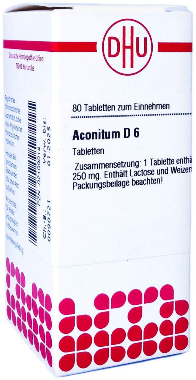 Dhu Aconitum D6 80 Tabletten
