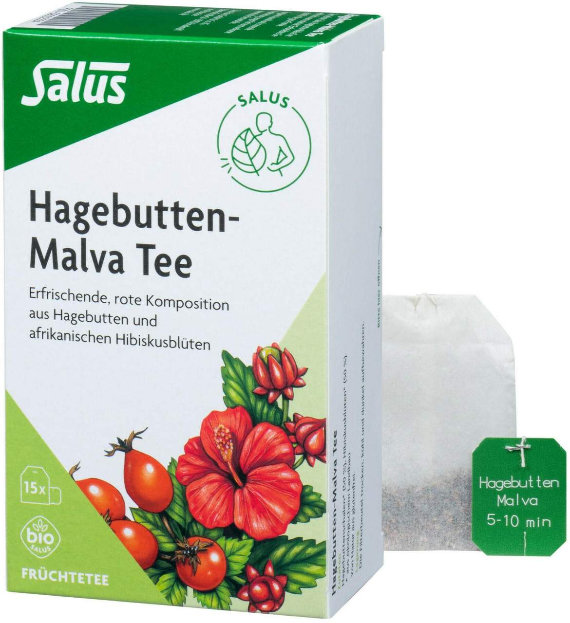 Hagebutten Malva Tee Bio Salus 15 Filterbeutel