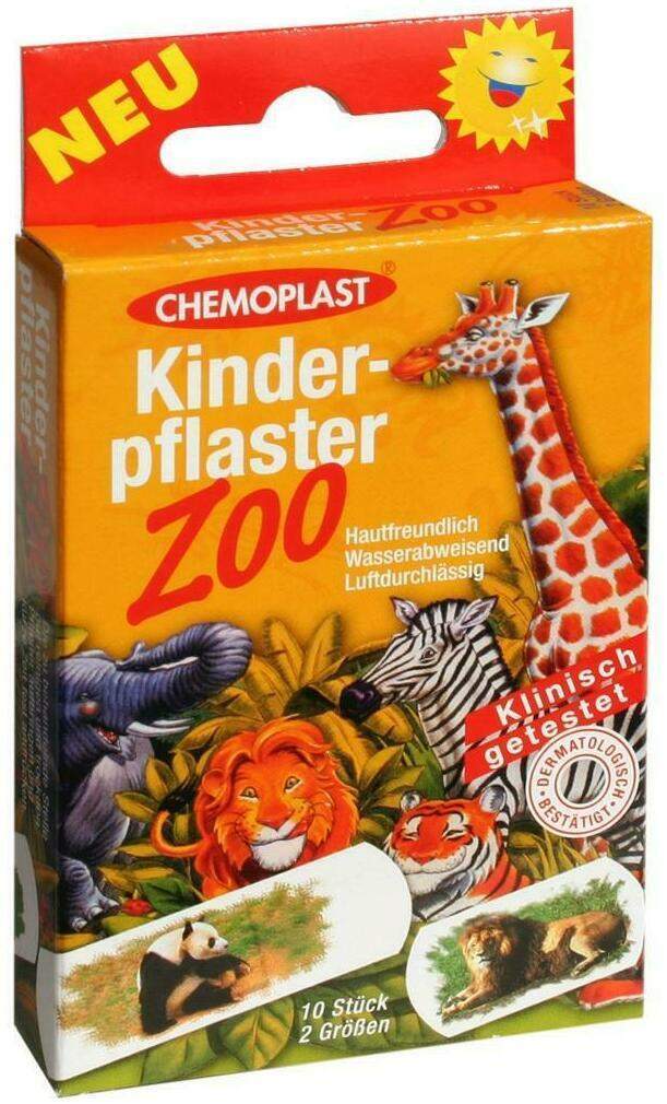 Kinderpflaster Zoo 2 Größen 10 Pflaster