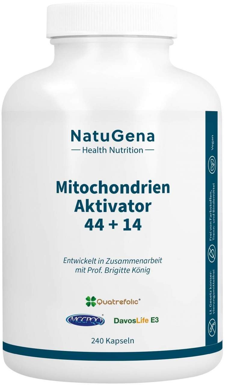 Natugena Mitochondrien Aktivator 44+14 240 Kapseln