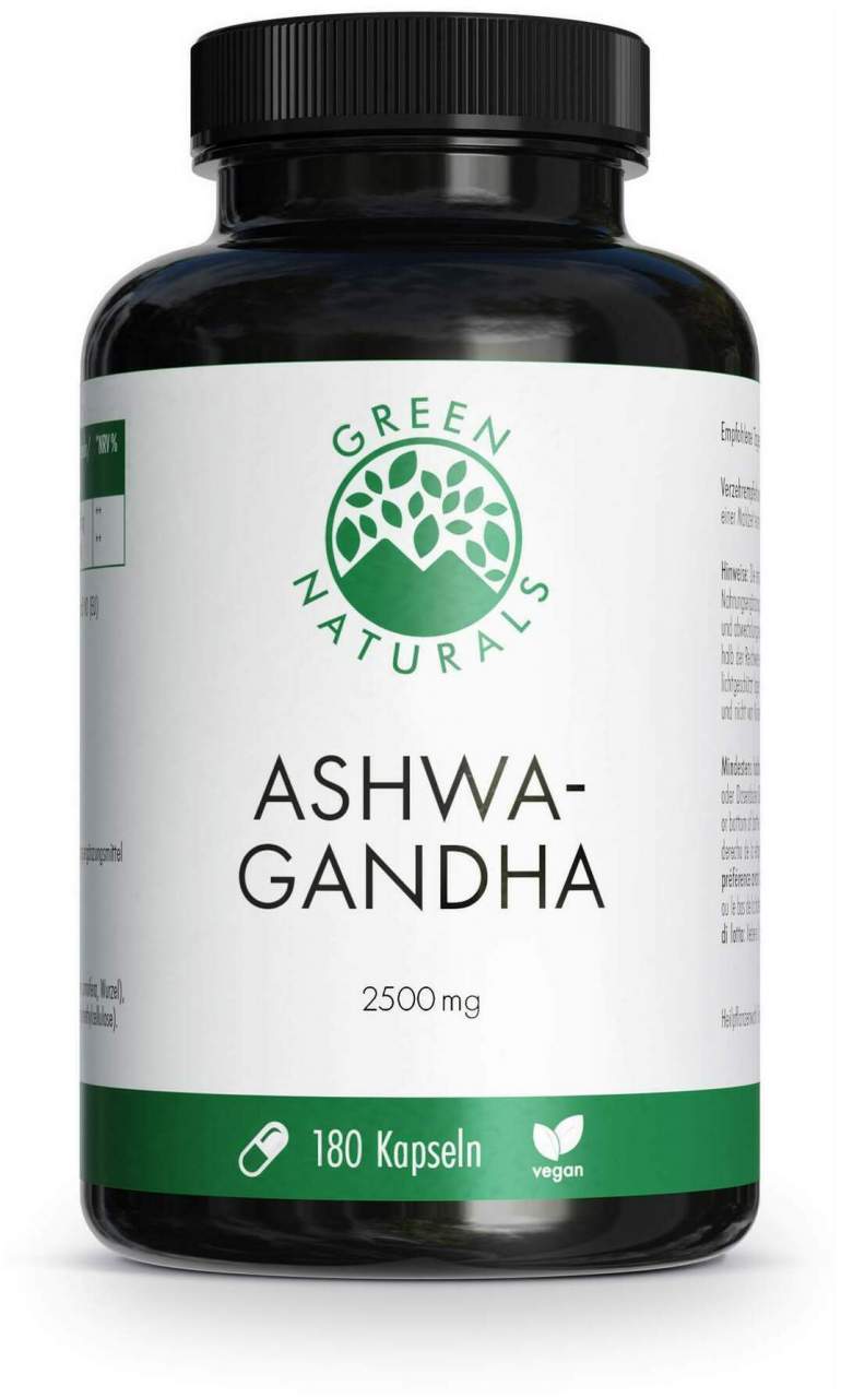 Green Naturals Ashwagandha 2500 mg 180 Kapseln