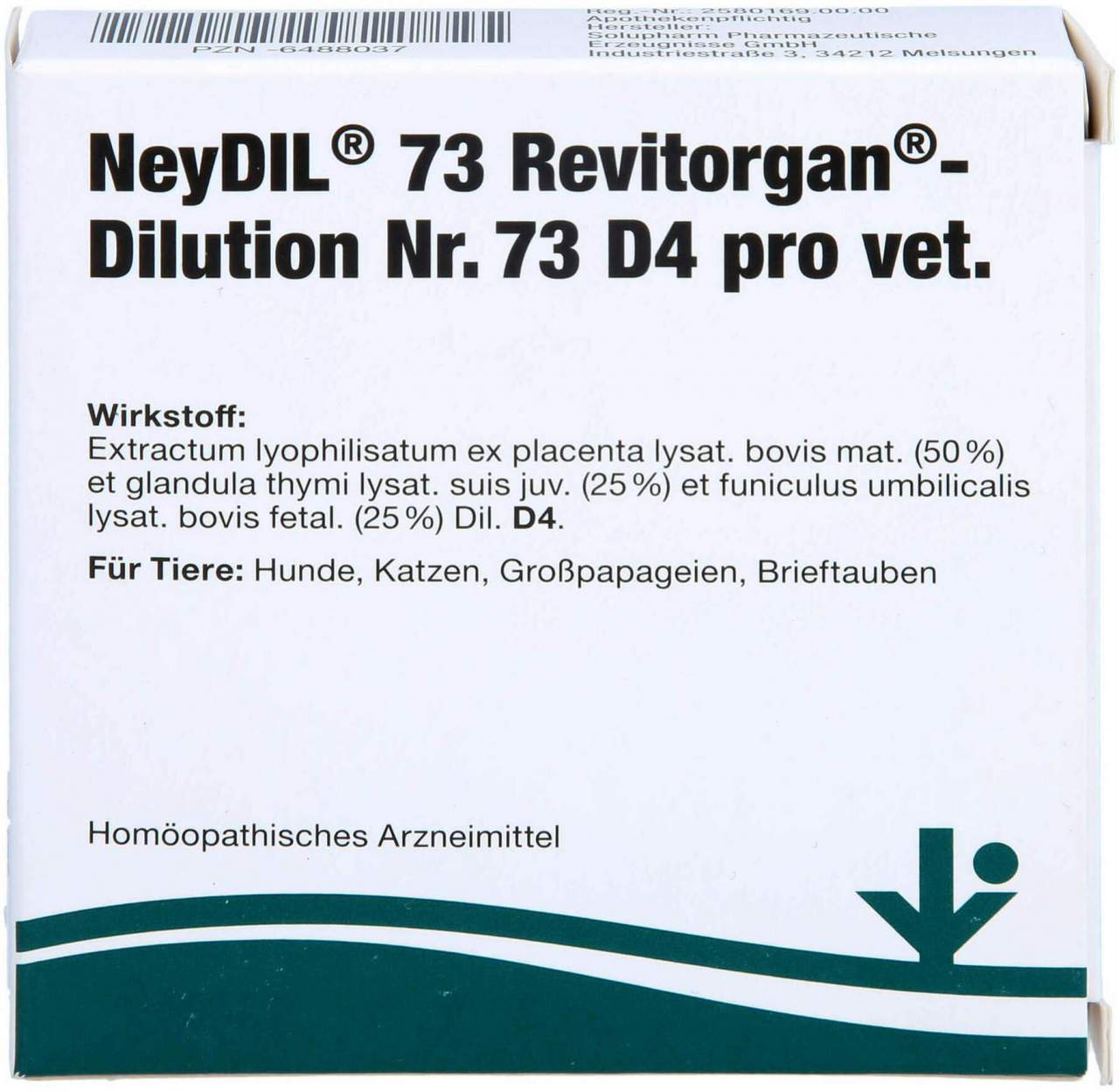Neydil Nr.73 Revitorgan Dilution D 4 Pro Ampullen vet. 5 X 2 ml