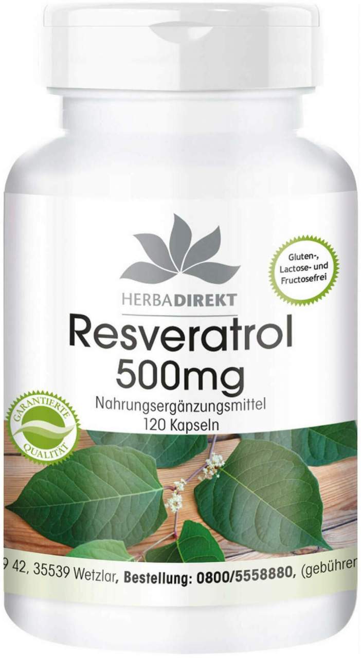 Resveratrol 500 mg 120 Kapseln