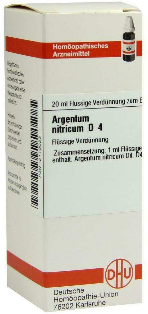 Dhu Argentum Nitricum D4 Dilution