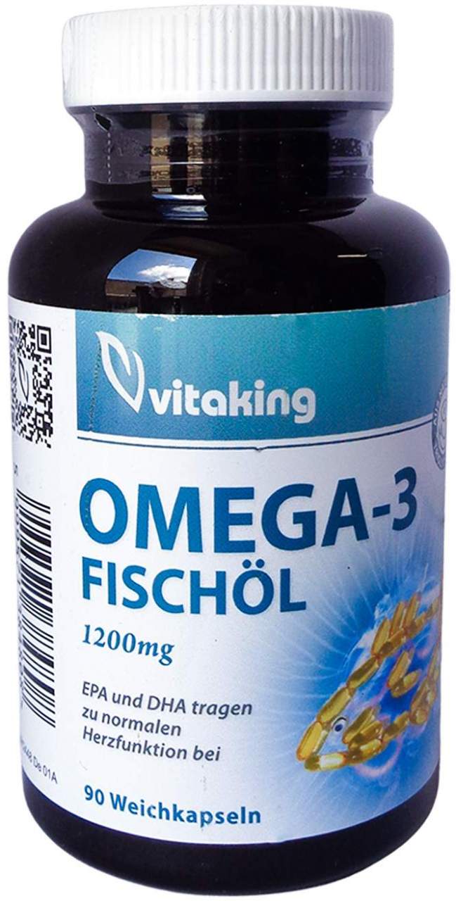 Omega-3 Fischöl 1200 mg Weichkapseln 90 Stück