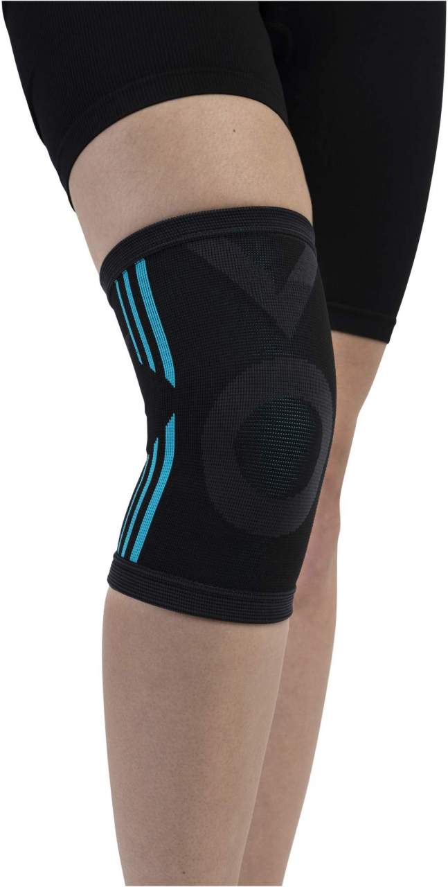 Kniestütze, elastisch, schwarz Größe L-XL