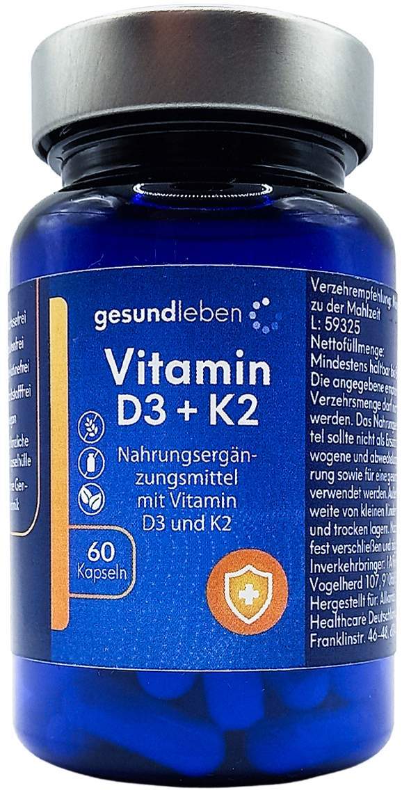 GESUND LEBEN Vitamin D3+K2 Kapseln