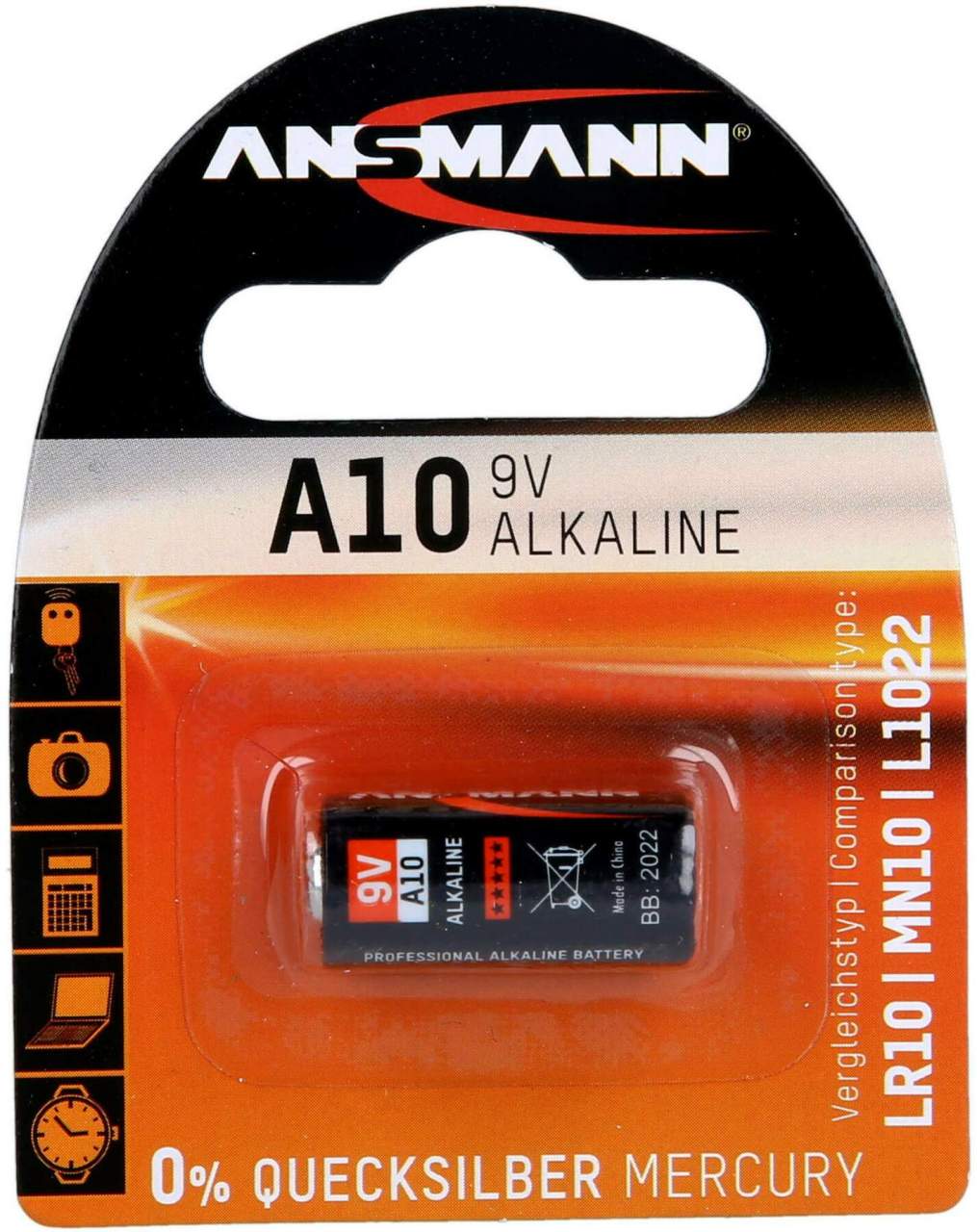 Batterien Alkali 9v 10a L1022 1 Stück