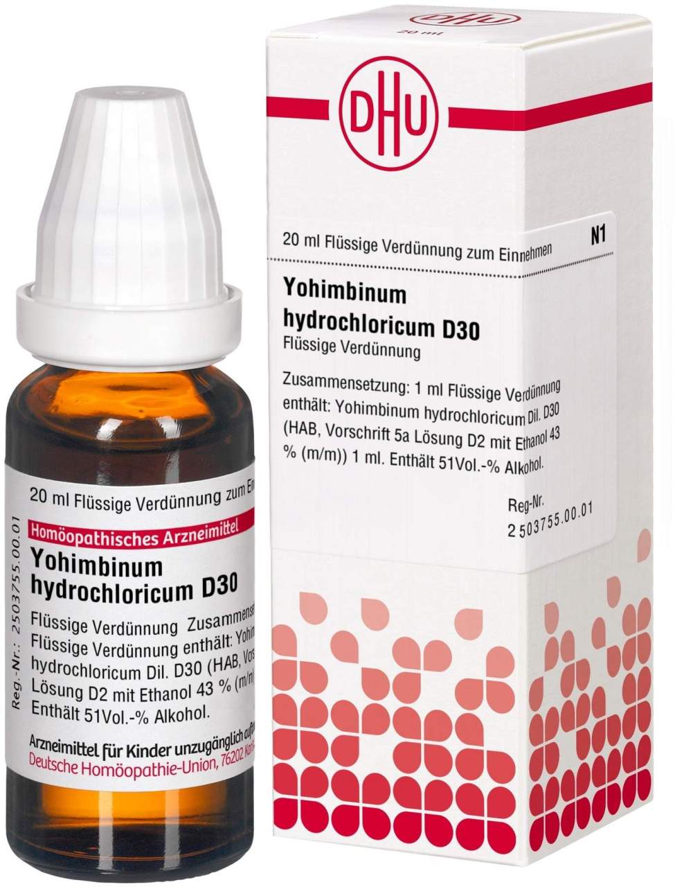 Dhu Yohimbinum Hydrochloricum D30 20 ml Lösung Dilution
