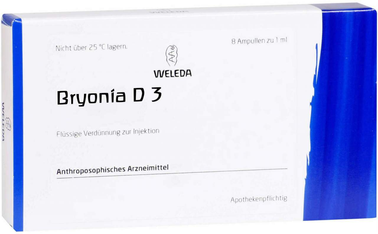 Weleda Bryonia D3 8 X 1 Ampullen