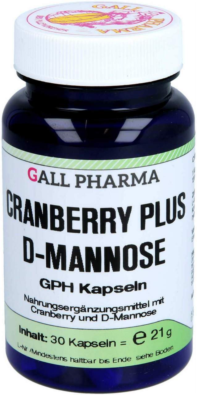 Cranbeery Plus D-Mannose Gph Kapseln 30 Stück