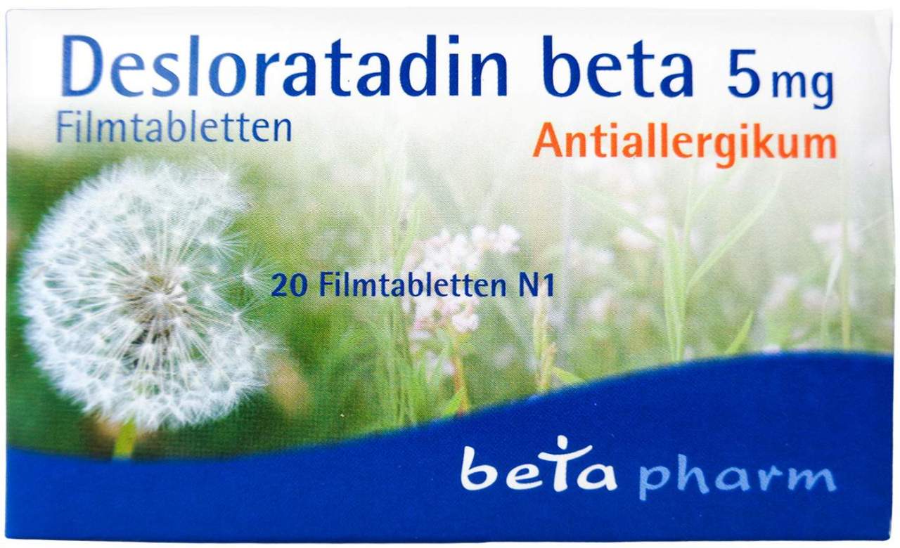 Desloratadin Beta 5 mg Filmtabletten 20 Stück
