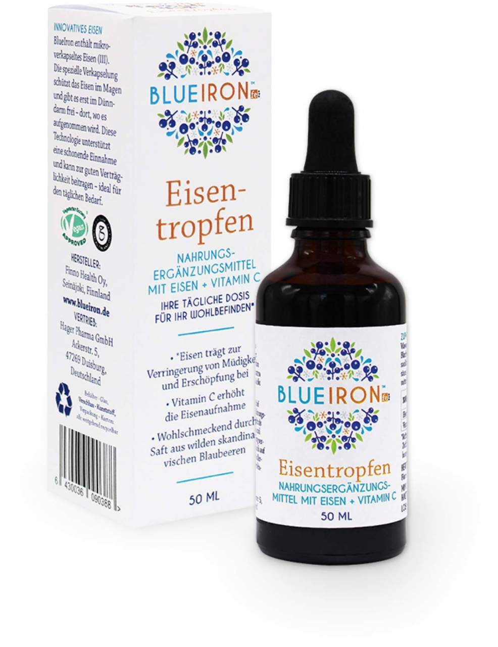 BlueIron Eisentropfen + Vitamin C 50 ml