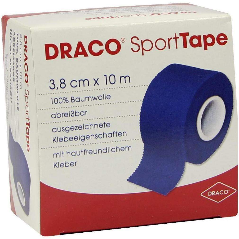 Dracotapeverband 10 M X 3,8 cm Blau 1 Verband
