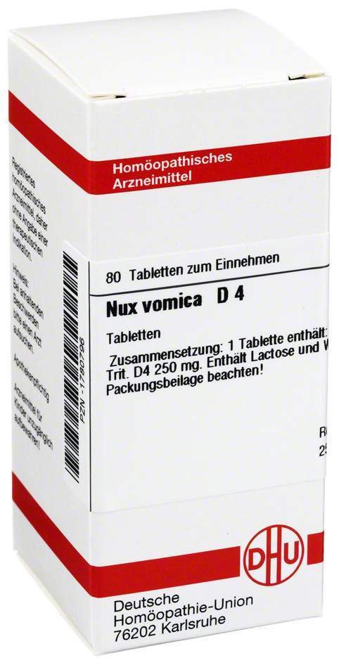 Dhu Nux Vomica D4 80 Tabletten