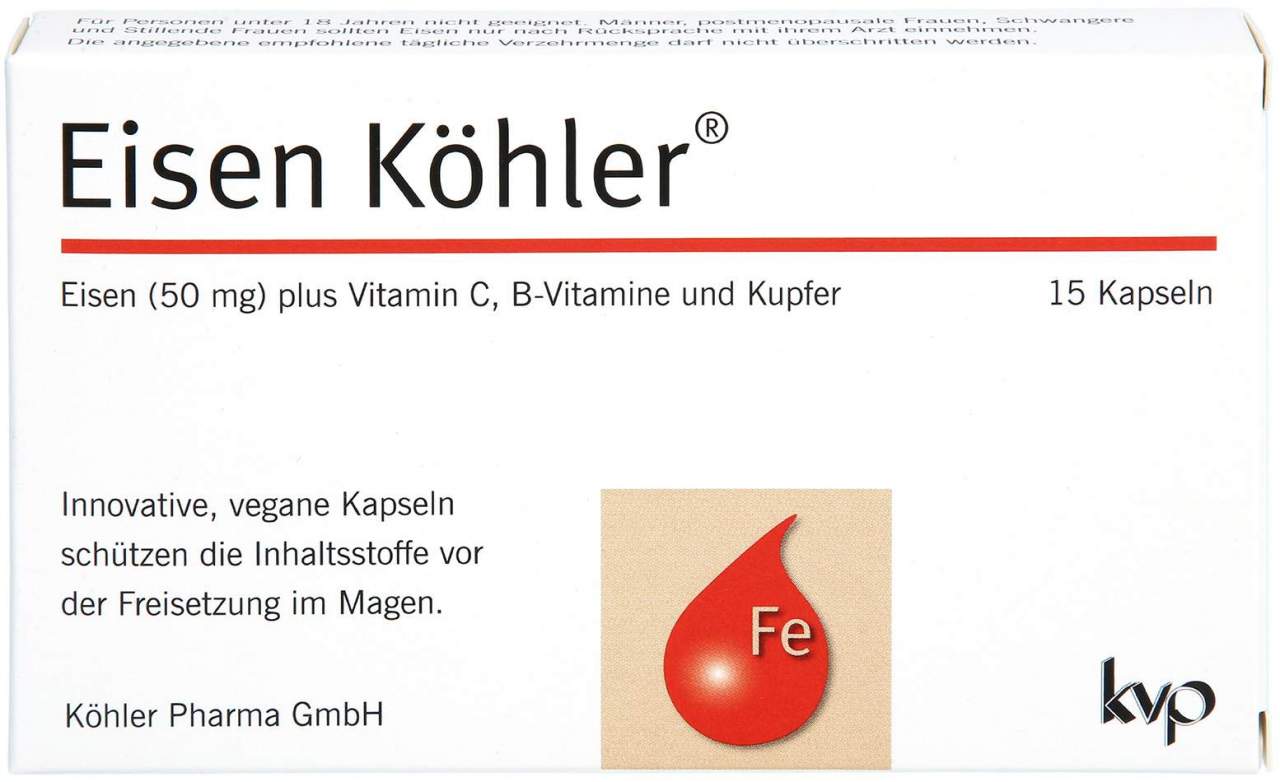 Eisen Köhler® Kapseln 15 Stück