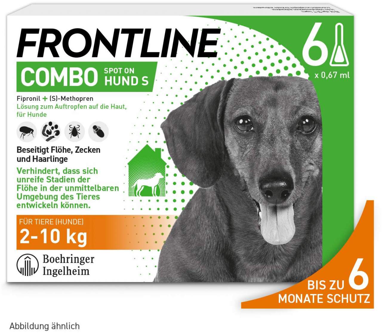 Frontline Combo Spot On Hund S 2-10 kg 6 Pipetten