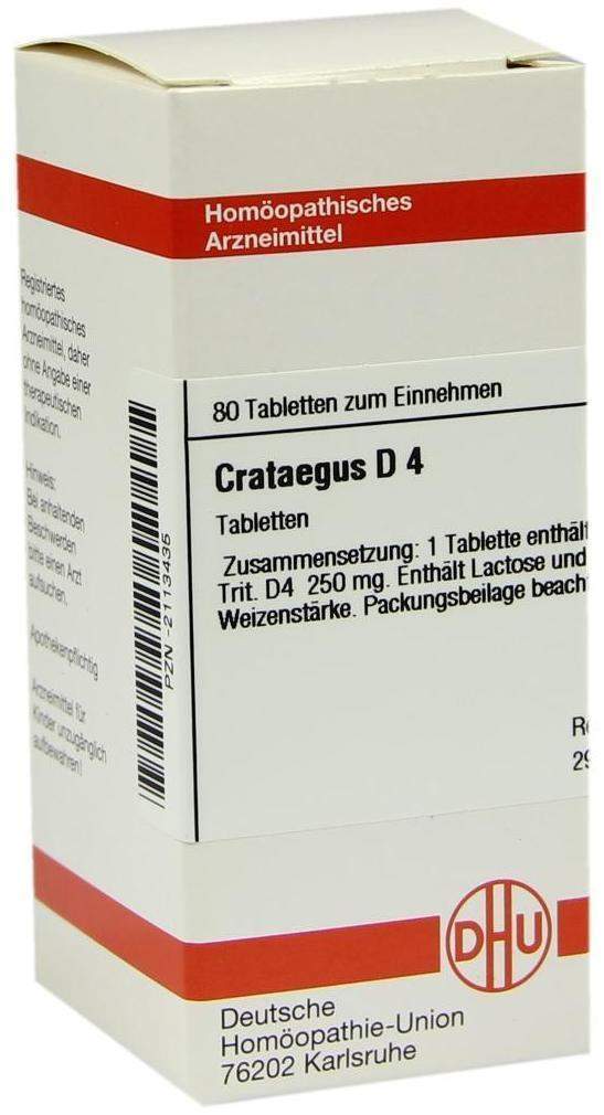 Dhu Crataegus D4 80 Tabletten