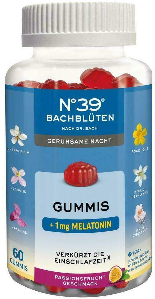 Bachblüten No.39 Emergency+gummies Nacht 60 Stück