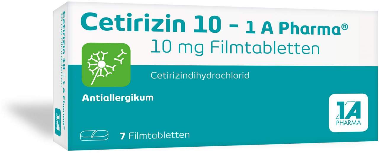 Cetirizin 10mg 1a Pharma 7 Filmtabletten