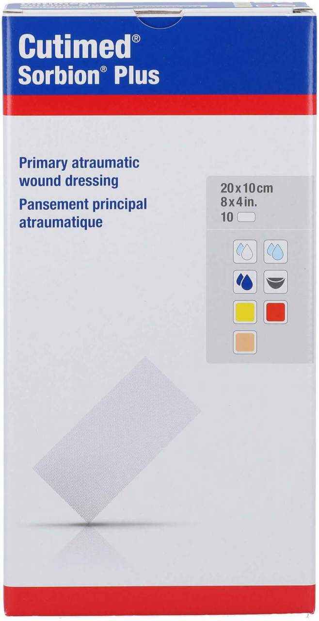 Cutimed Sorbion Plus Wundauflage 10x20 cm