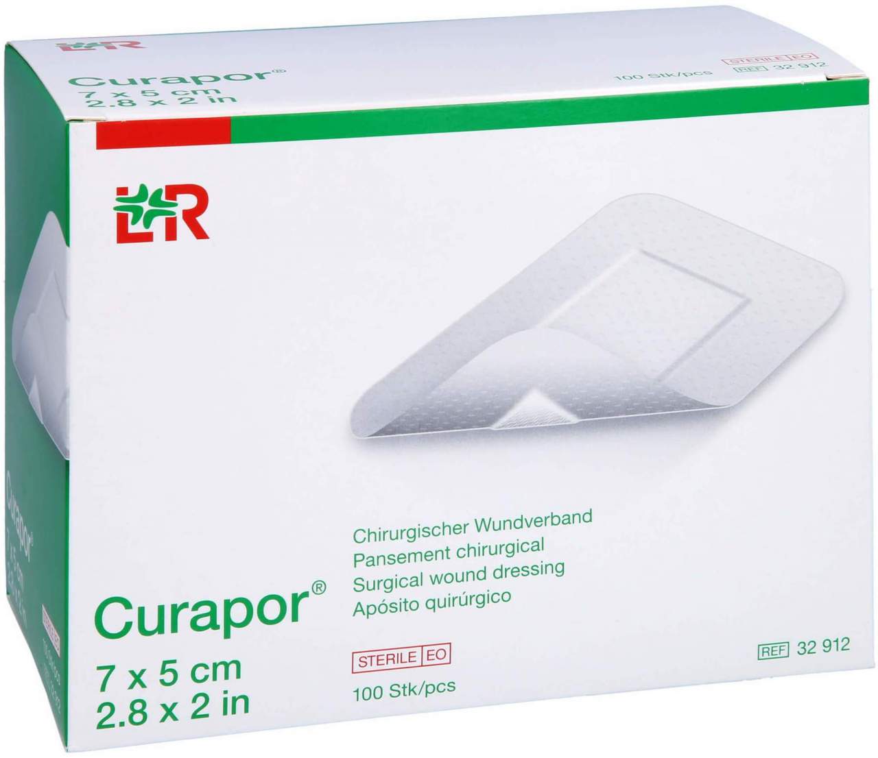 Curapor Wundverband Steril 5 X 7 cm 100 Stück