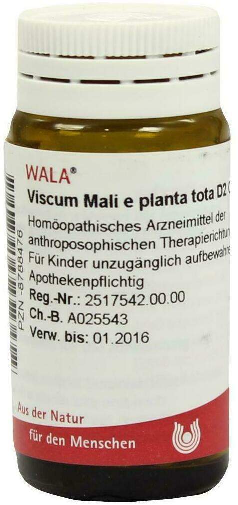 Wala Viscum Mali E Planta Tota D2 20 G Globuli