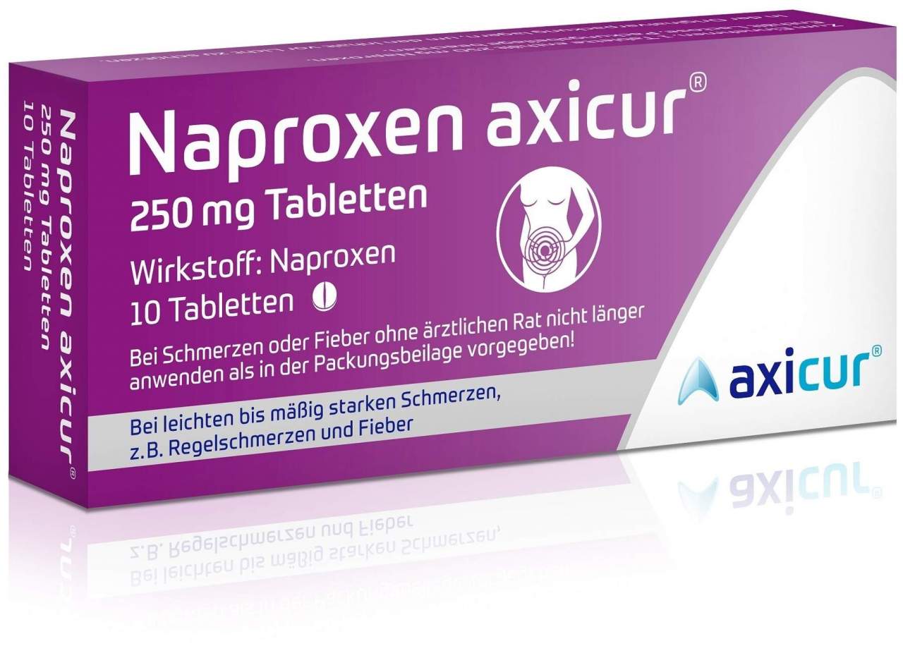 Naproxen Axicur 250 mg 10 Tabletten