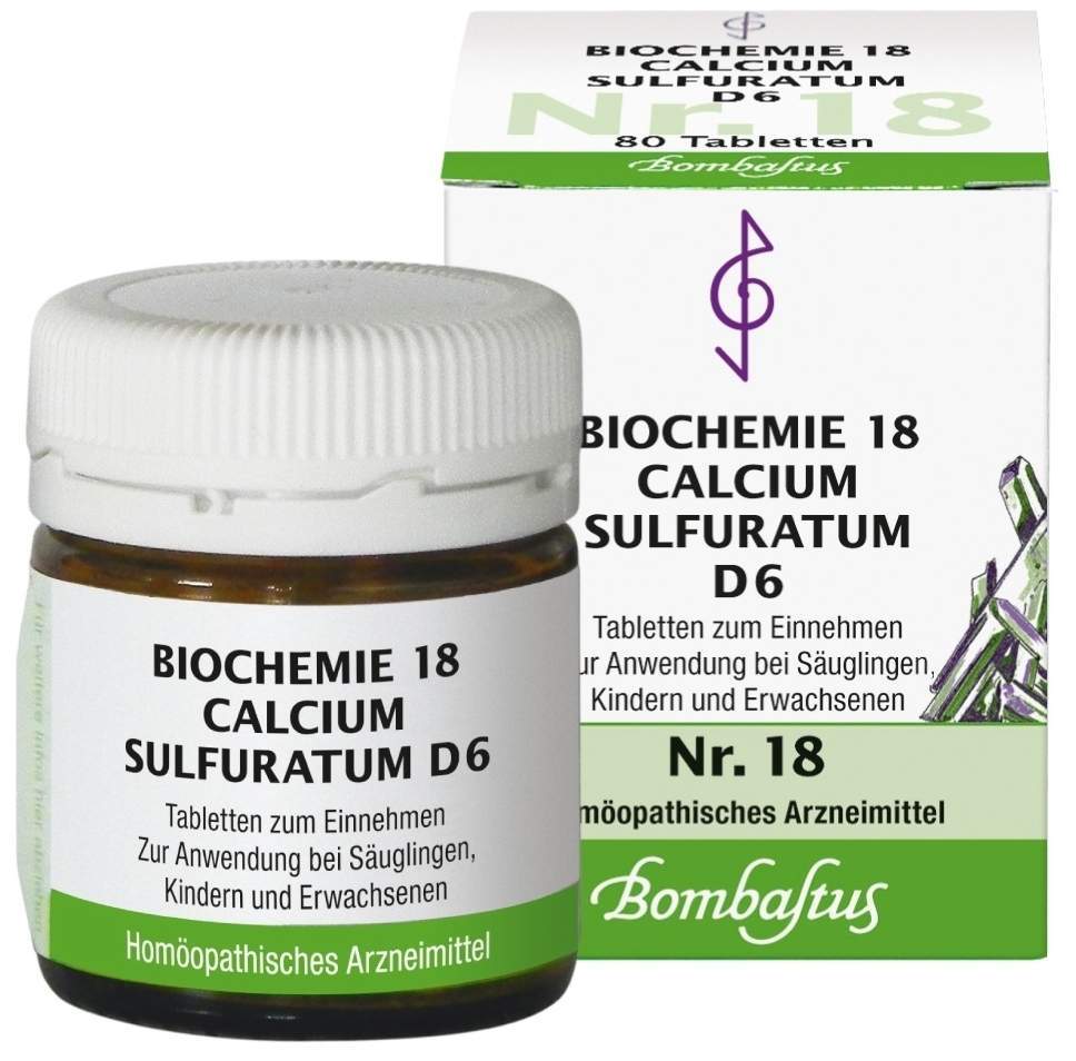 Biochemie Bombastus 18 Calcium Sulfuratum D 6 80 Tabletten
