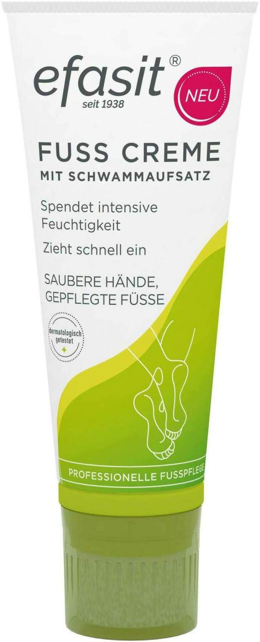 Efasit Fuß Creme Mit Schwammaufsatz 75 ml - Fußpflege