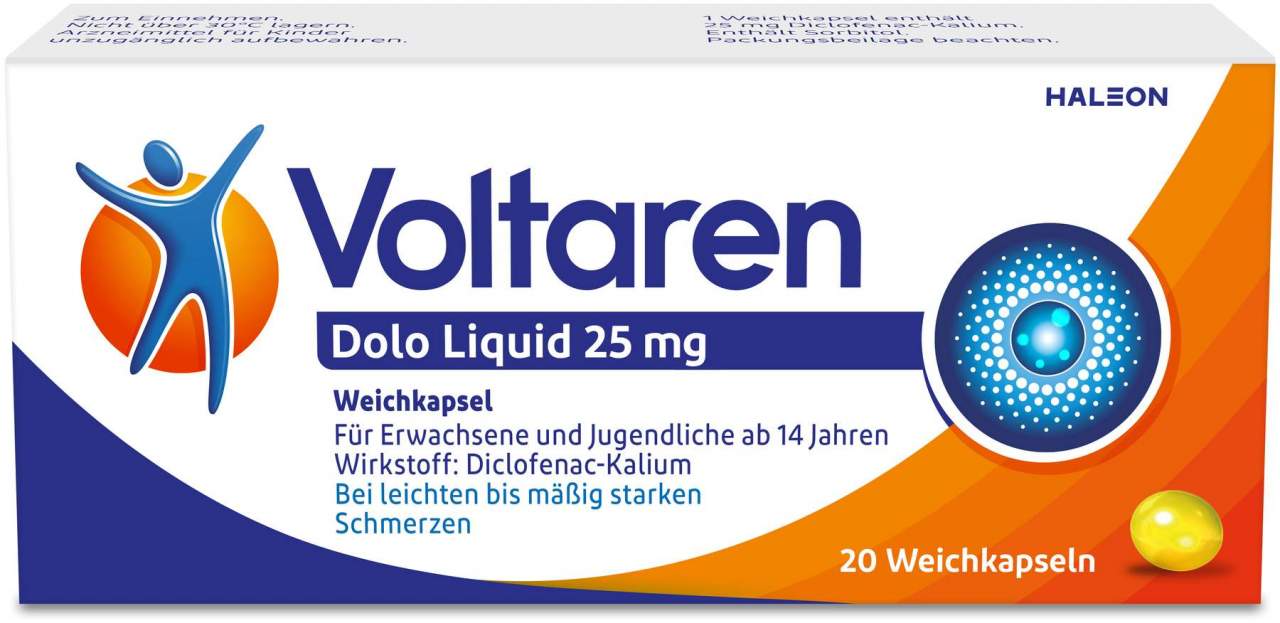 Voltaren Dolo Liquid 25 mg 20 Kapseln