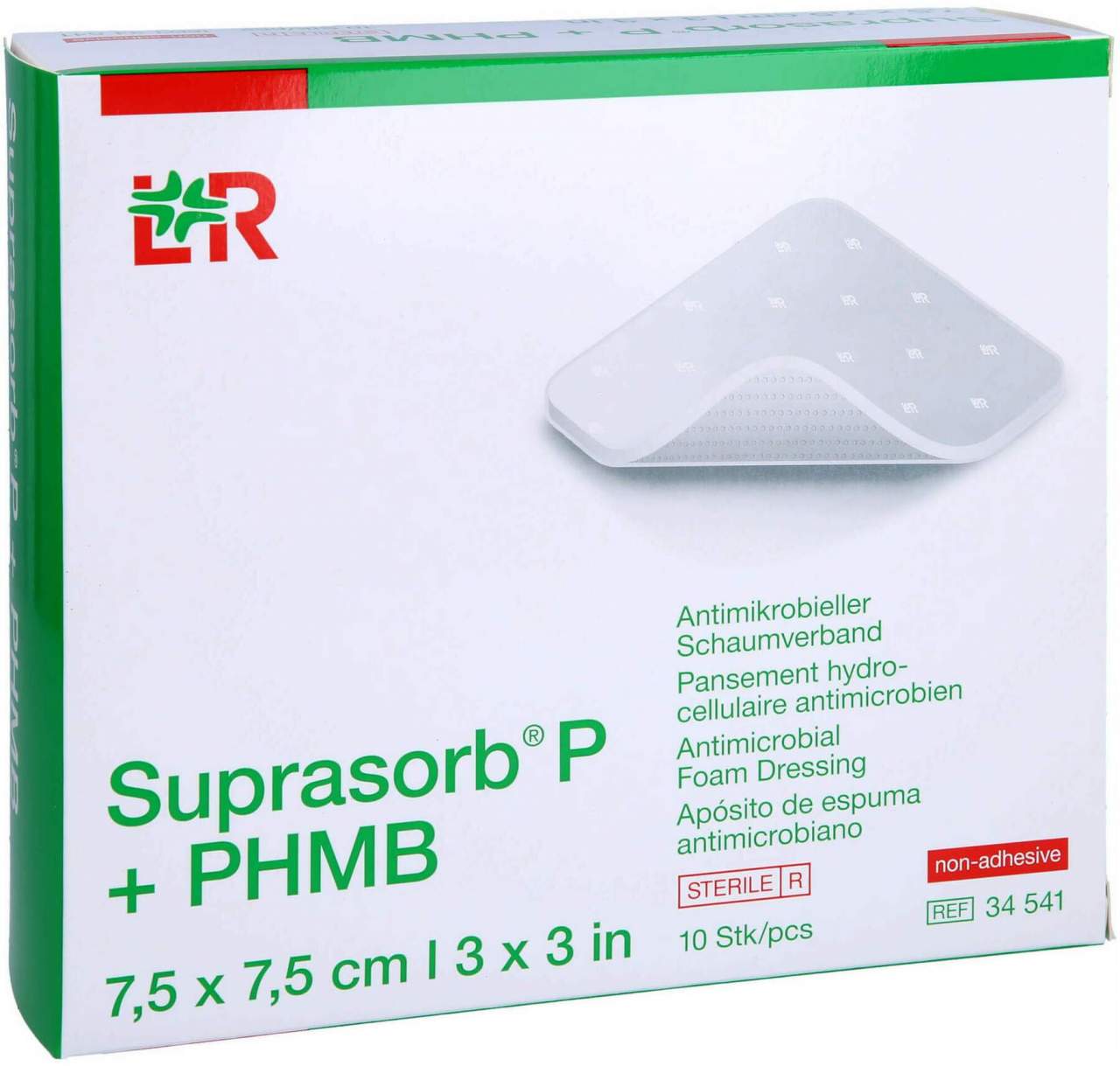 Suprasorb P+phmb Schaumverband 7,5x7,5 cm