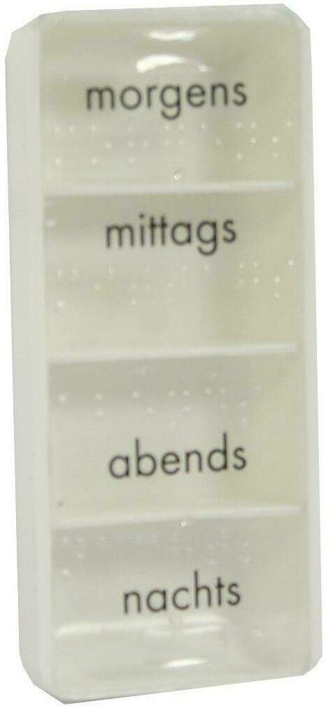 Tablettendose Mit Angabe Morgens, Mittags, Abends, Nachts. Mit...