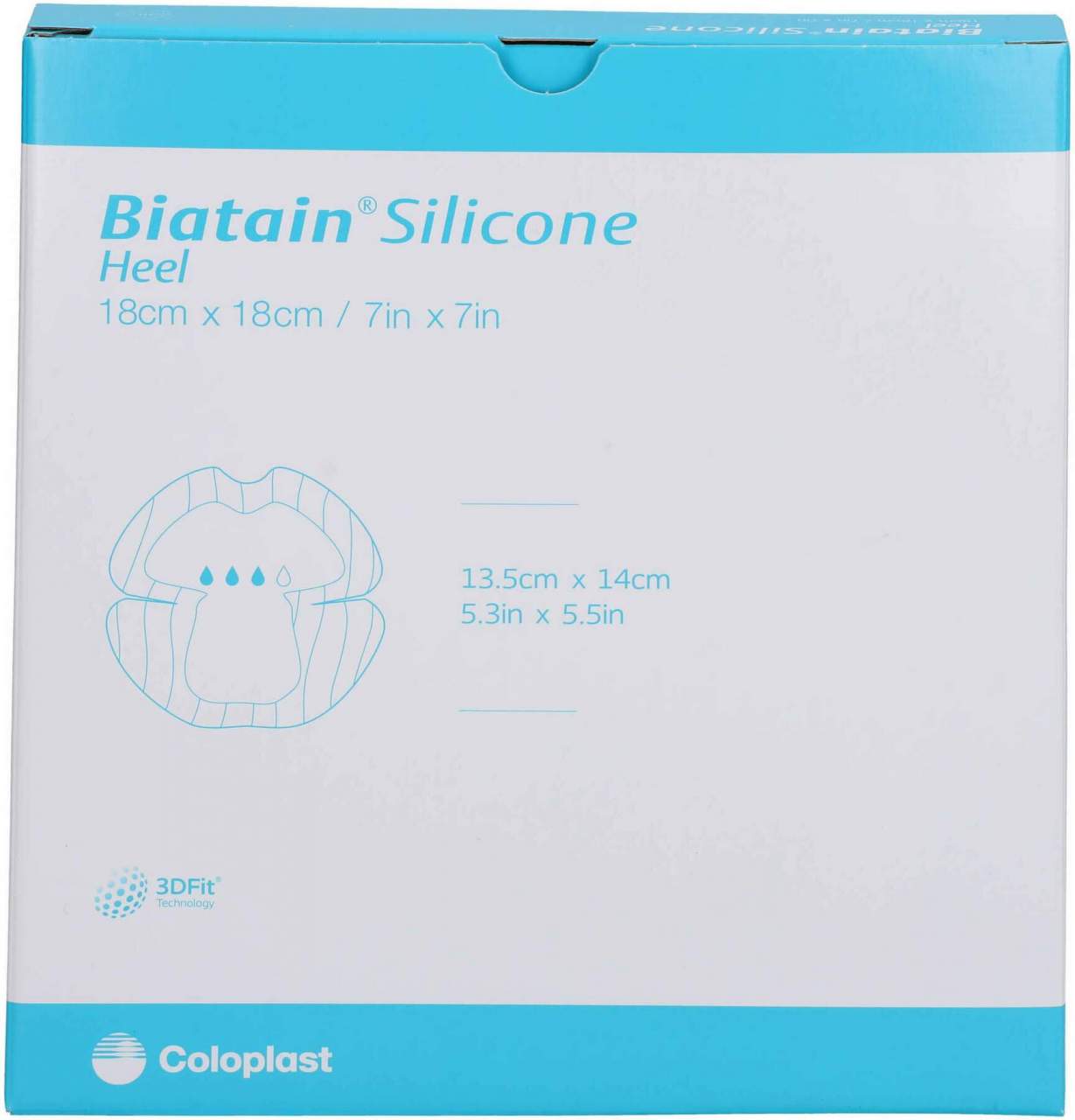 Biatain Silicone Schaumverband Ferse 18x18 cm
