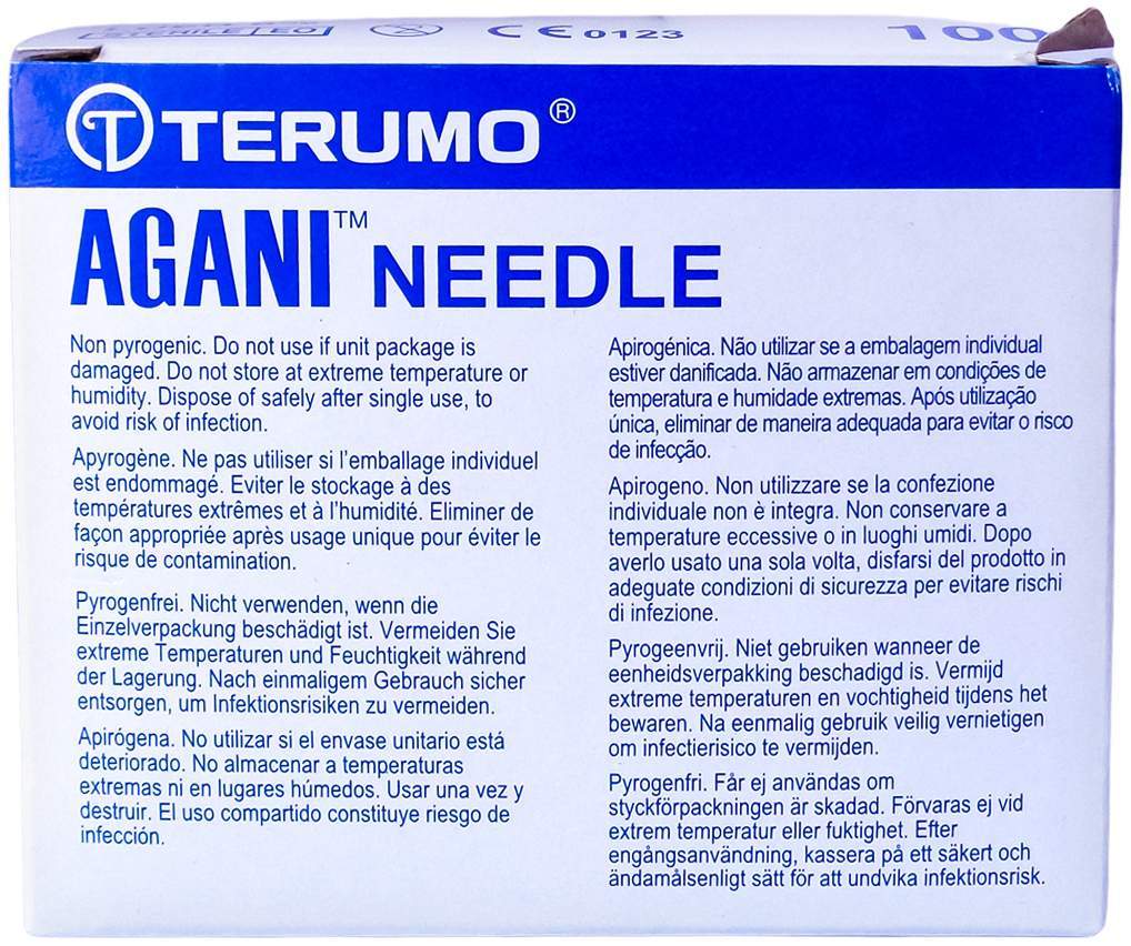 Agani Kanüle 23 G 25 mm Blau