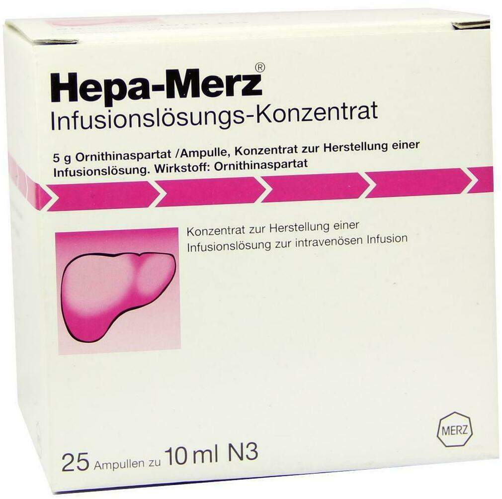 Hepa Merz Infusionskonzentrat Ampullen 25 X 10 ml