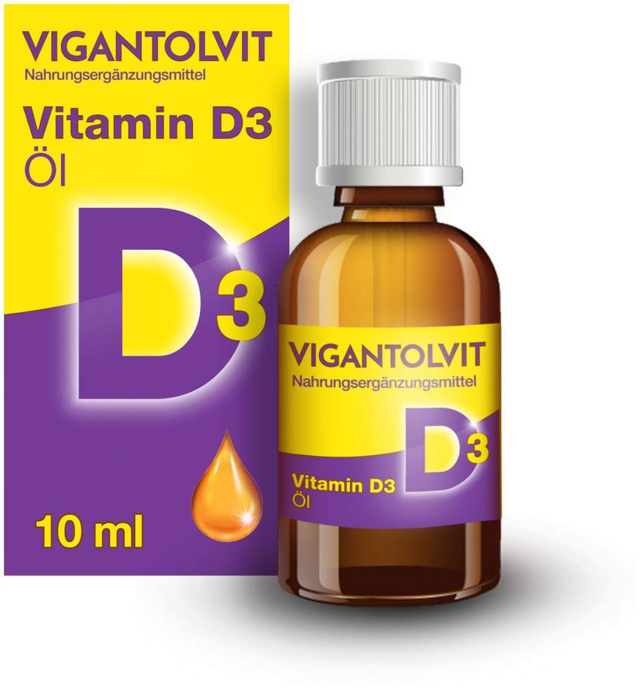 Vigantolvit 500 I.E. pro Tropfen Vitamin D3 10 ml Öl