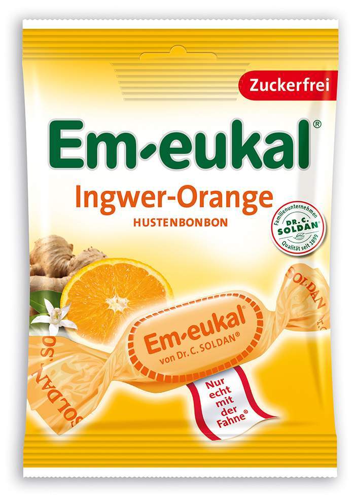 Em Eukal Bonbons Ingwer Orange Zuckerfrei 75 G Bonbons