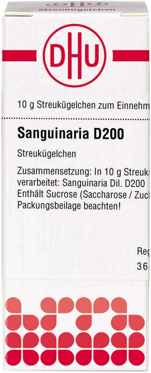 Dhu Sanguinaria D200 10 G Globuli