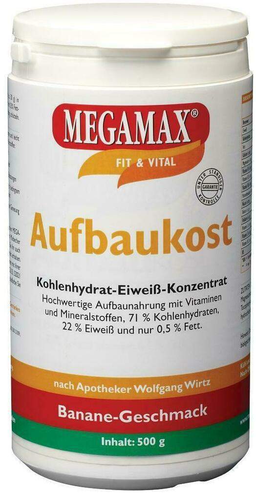 Megamax Aufbaukost Banane Pulver