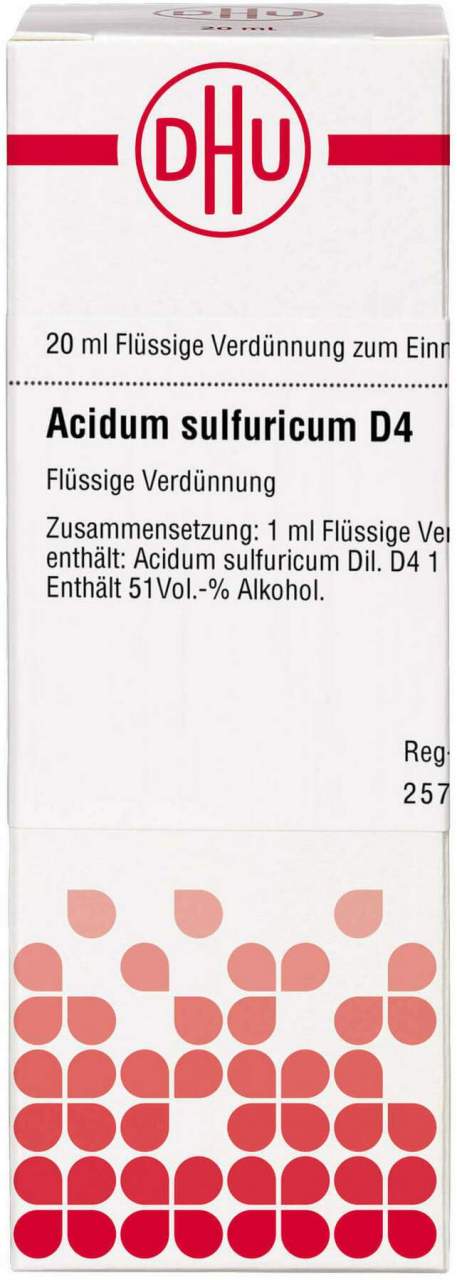 Dhu Acidum Sulfuricum D4 Dilution 20 ml
