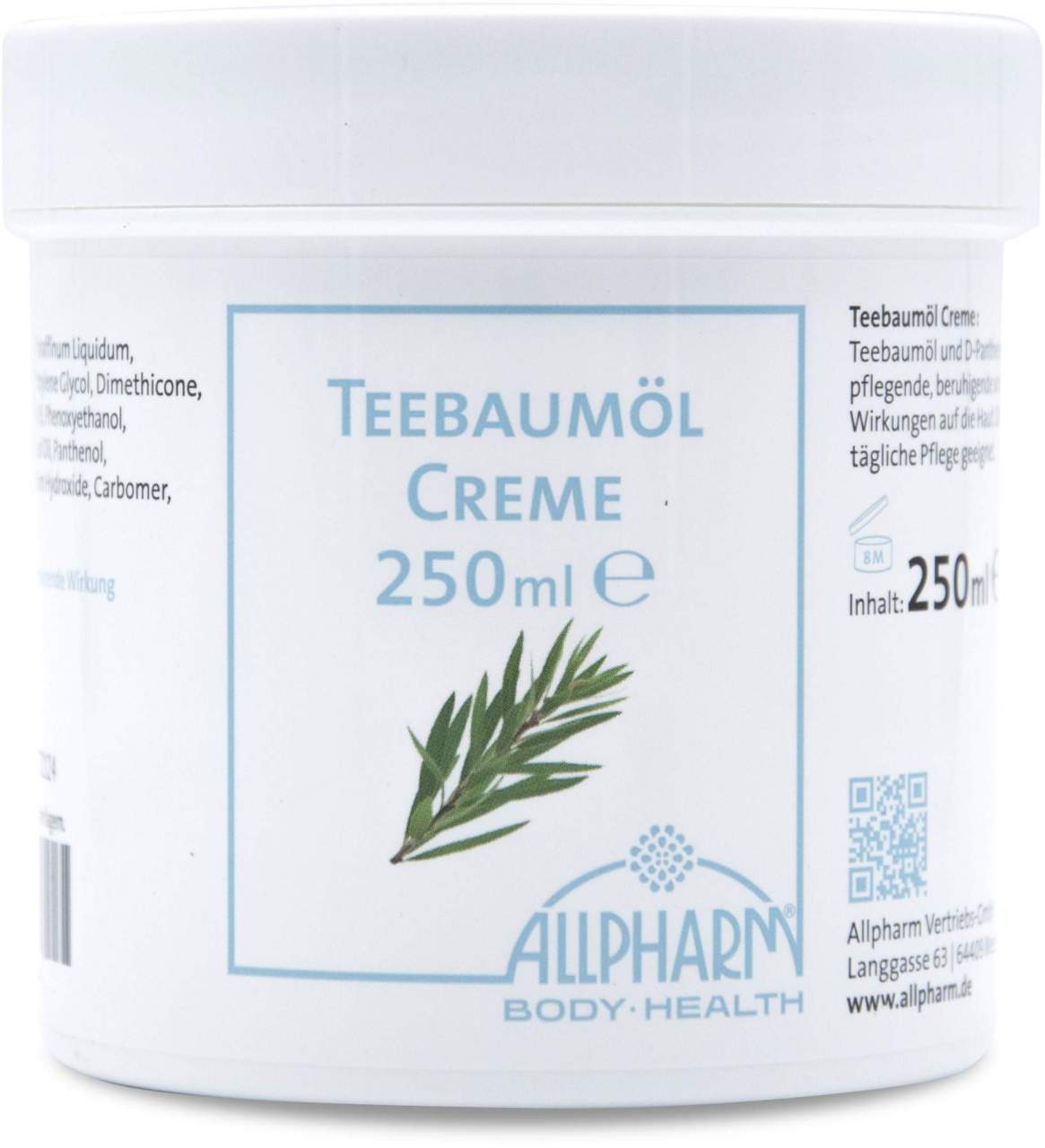Teebaum Öl Creme 250 ml
