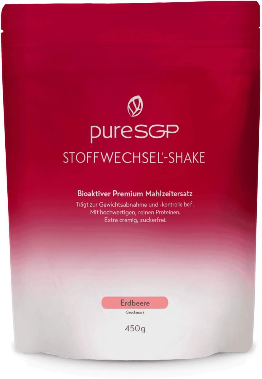 PureSGP Stoffwechsel-Shake Pulver Erdbeere 450 g
