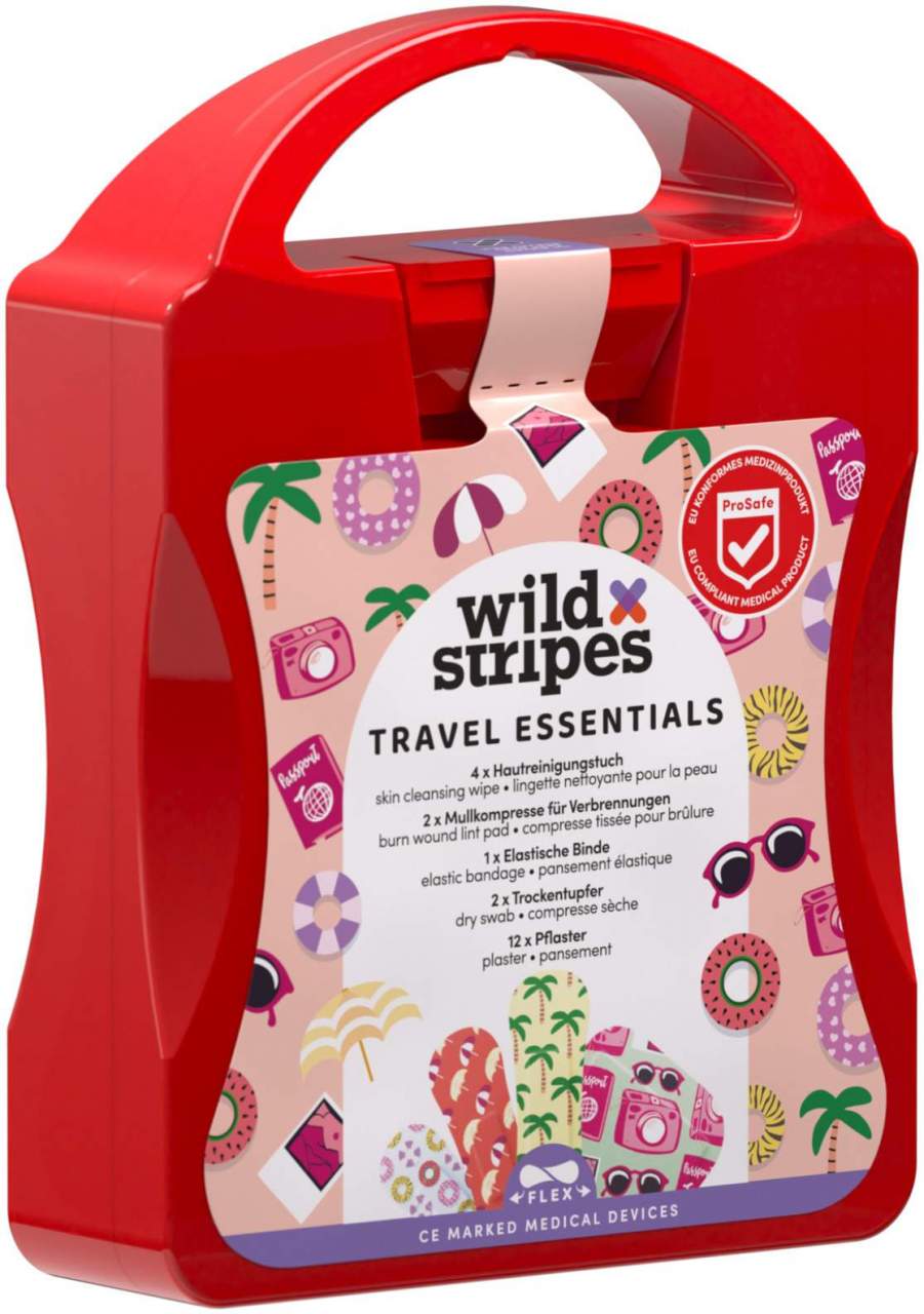 Wild Stripes Reise-Set-Erste-Hilfe Essentials 21 Stück