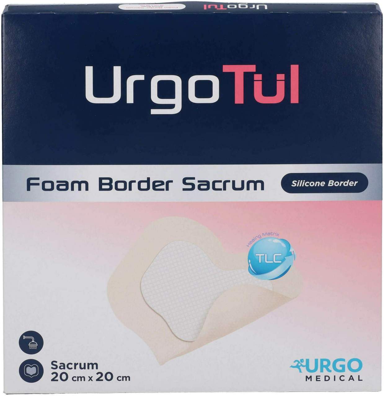 Urgotül Foam Border Sacrum 20x20 cm Verband