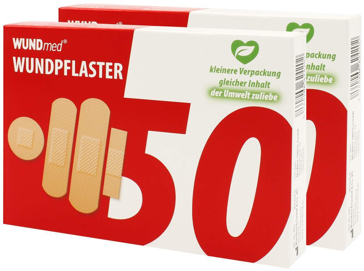 Wundpflaster 4 Größen 2 x 50 Stück im Set