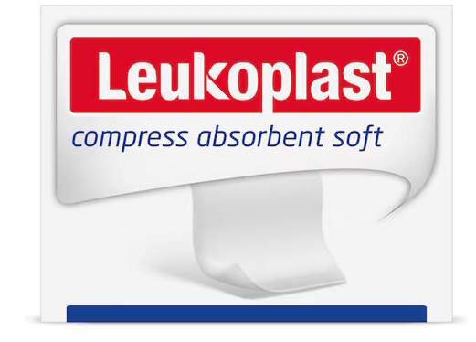 Leukoplast Compress Absorbent Soft Unsteril 10 X 20 cm 100...