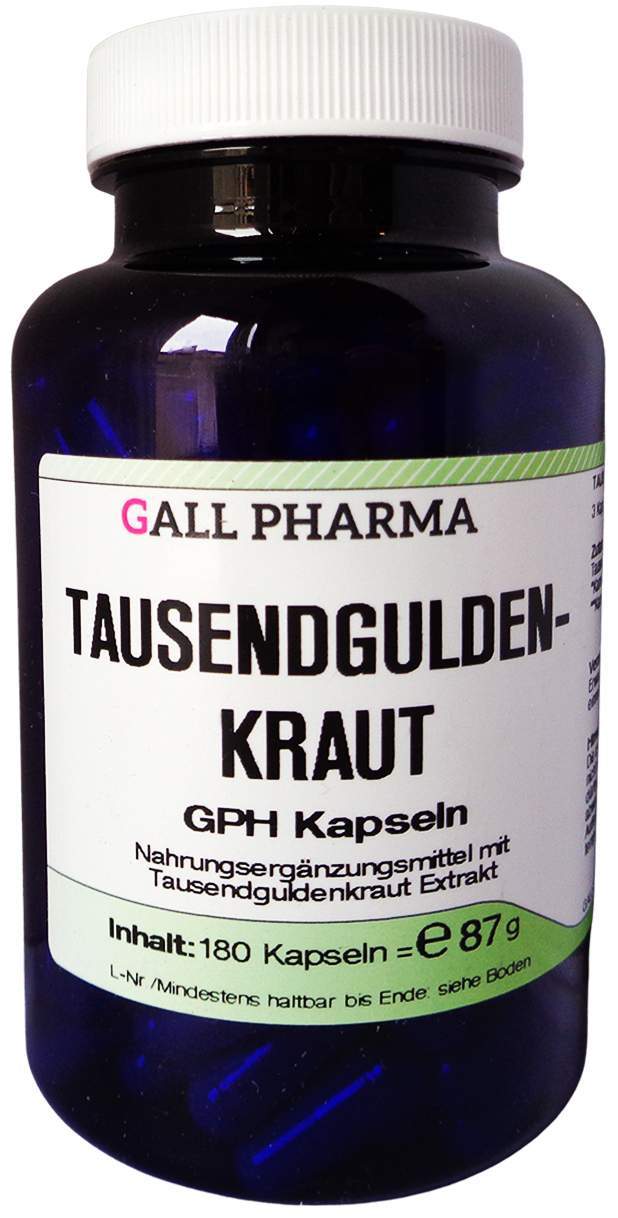 Tausendgüldenkraut Gph 180 Kapseln