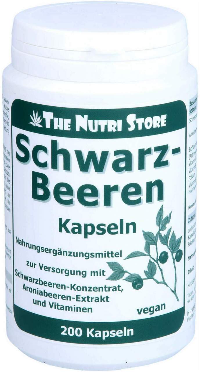 Schwarzbeeren Kapseln 200 Stück