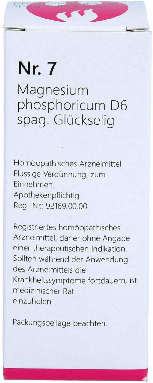 Nr.7 Magnesium Phosphoricum D 6 Spag.Glückselig Tropfen 50 ml